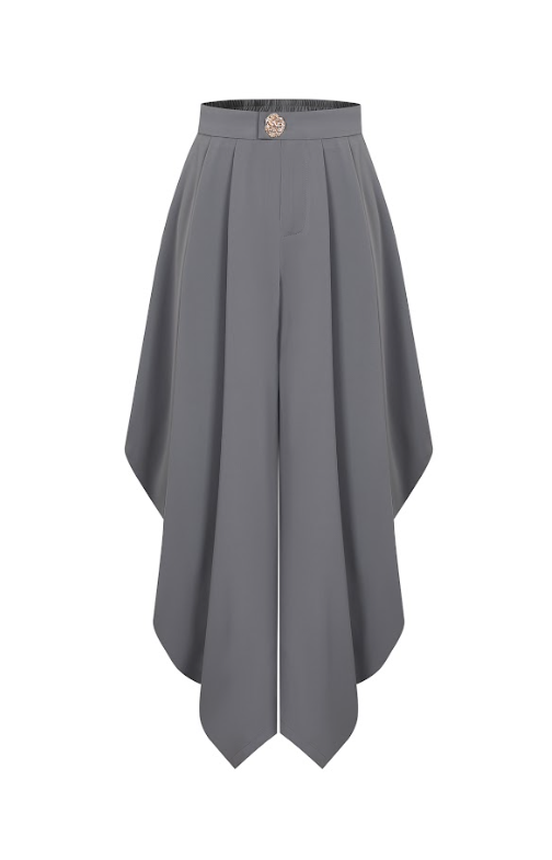 The Drape Ruched Solid Pants