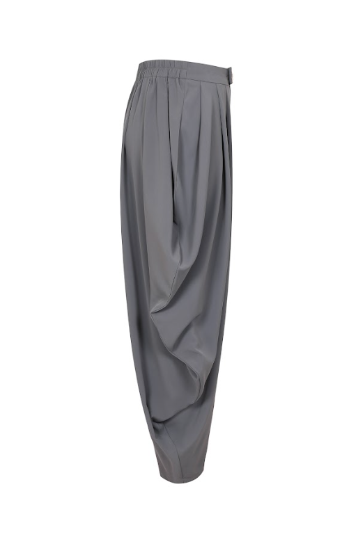 The Drape Ruched Solid Pants