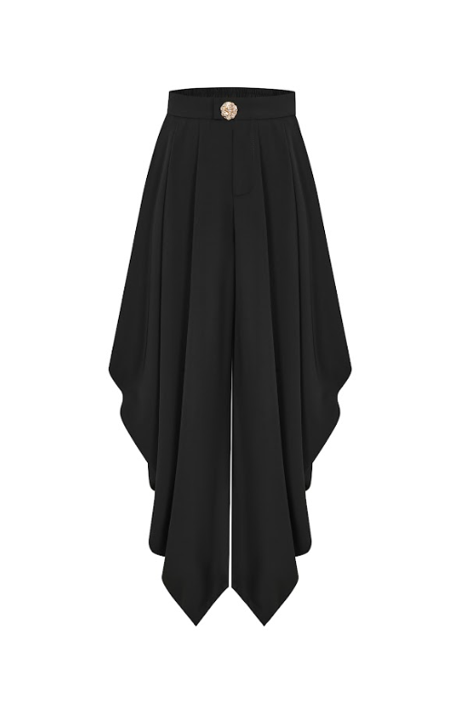 The Drape Ruched Solid Pants
