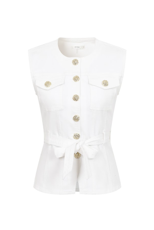 The Gilded Denim Bastion Vest