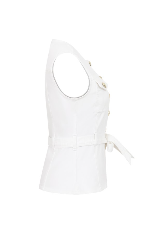 The Gilded Denim Bastion Vest