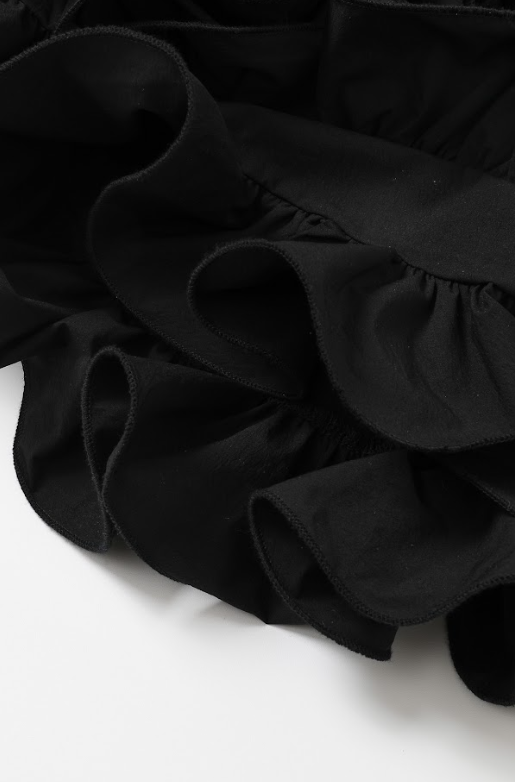 Asymmetric Ruffle Accent Dress