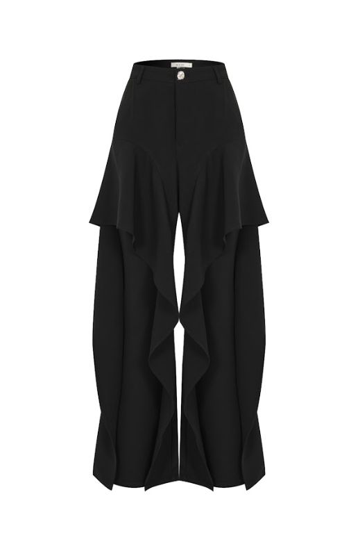 Colette Outstanding Ruffle Woven Pants