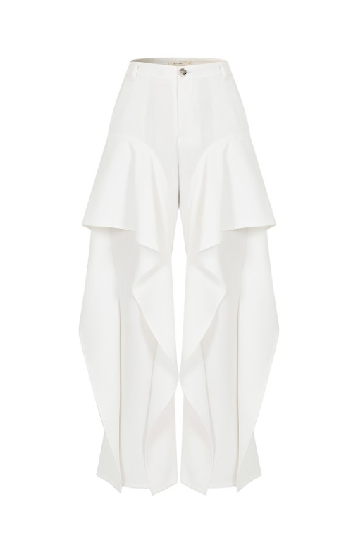 Colette Outstanding Ruffle Woven Pants