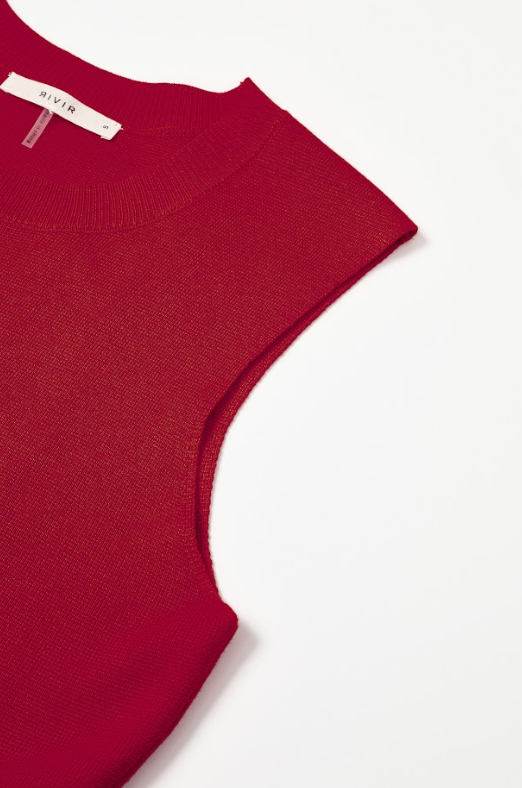 Bloomform Knit Sleeveless Peplum Top and Midi Skirt Set