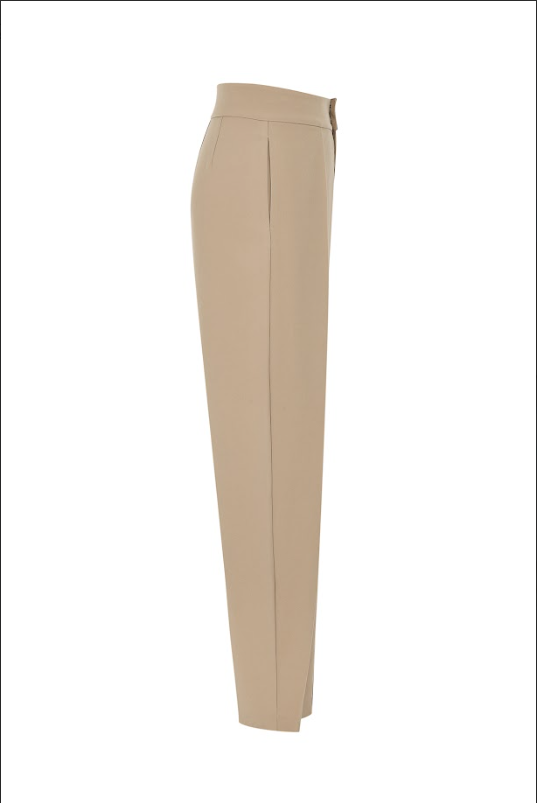 Pleated Barrel Woven Pants
