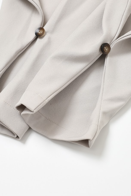 Leather Mix Barrel Pants