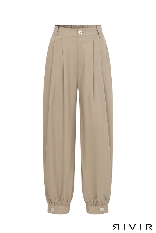 Baggy Balloon Twill Pants