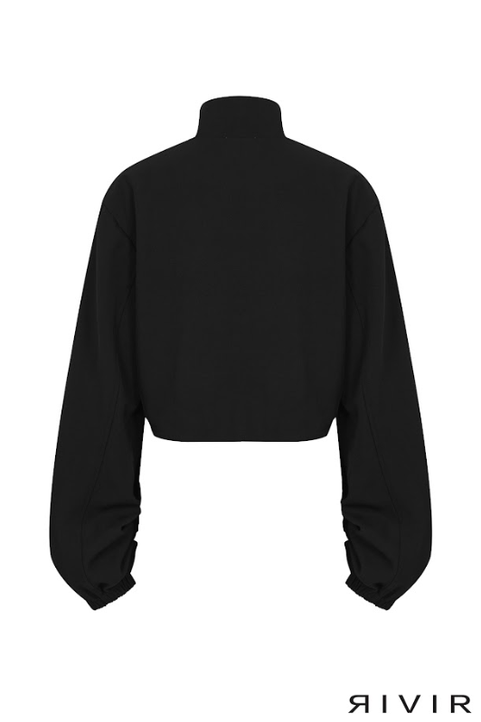 Grommet Detail Twill Jacket