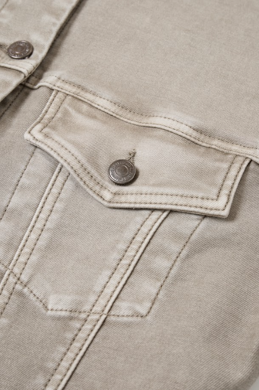 Washed Twill Trucker Jacket